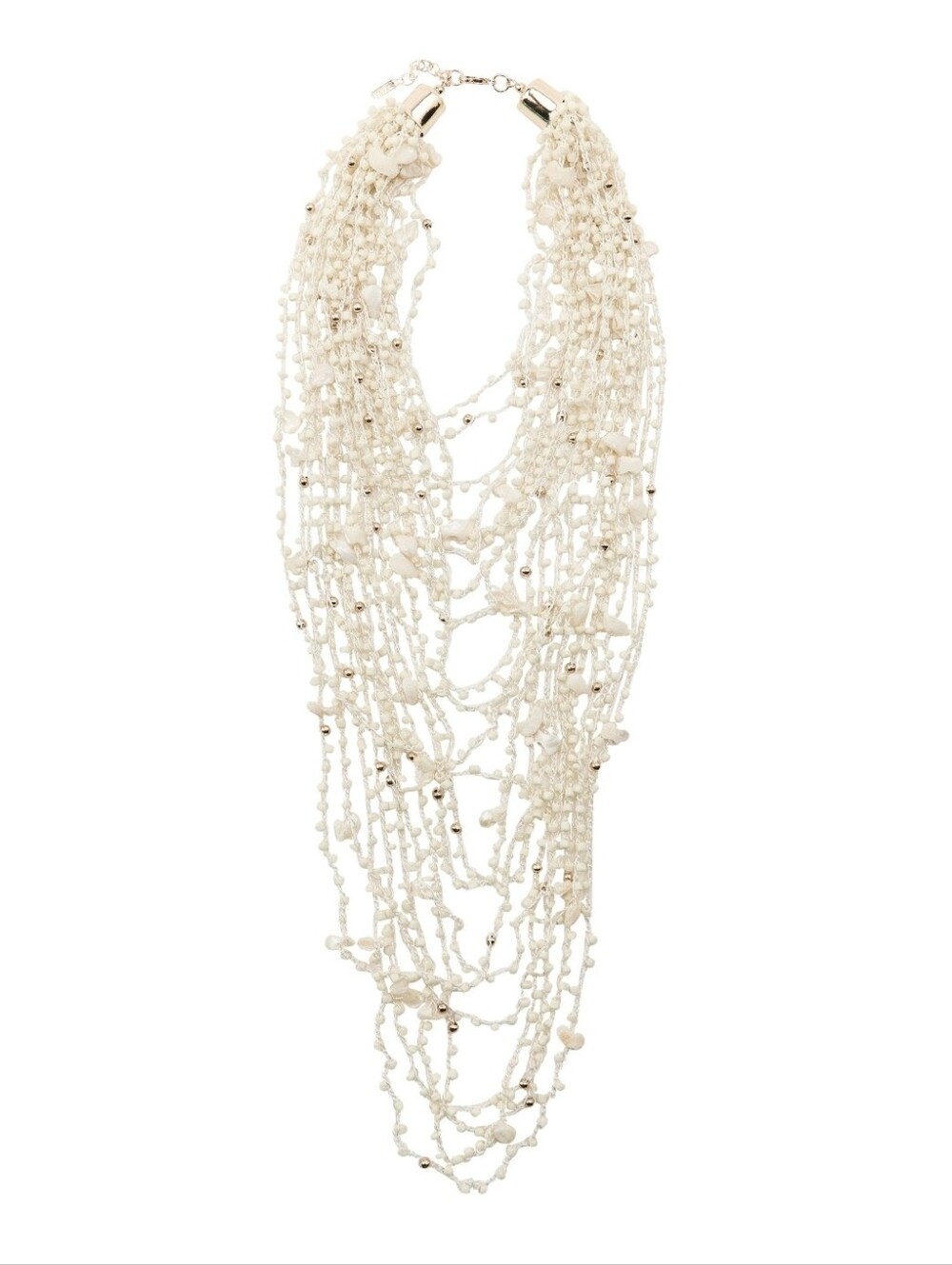 ZARA Beaded Shell Bib Neckace